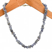 Tanzanite tumbled necklace Ag 925/1000 61.8g