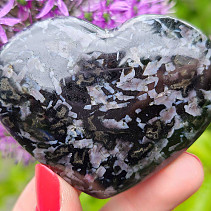 A gabbro heart just fits in the palm of 5.9 cm